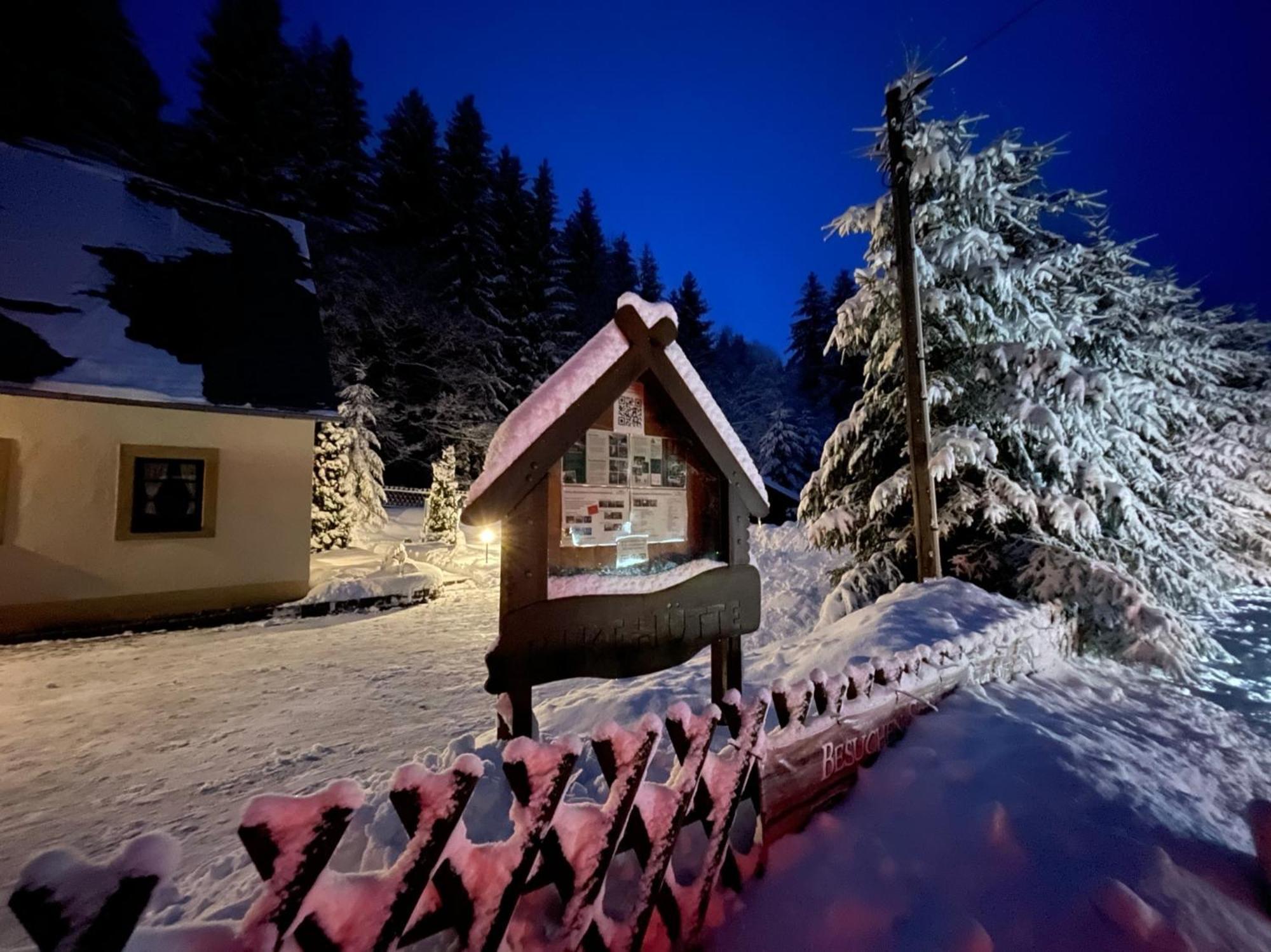 Ferienhaus Bikehuette Rehnhaeusl Geising Bagian luar foto